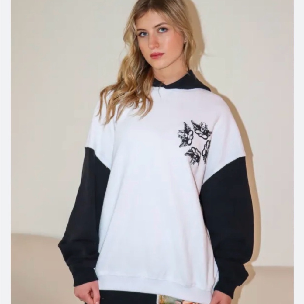 Boys Lie Black and White Sweater